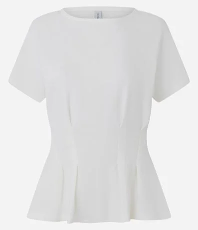 Blusa Peplum en Cotton con Pliegues 5