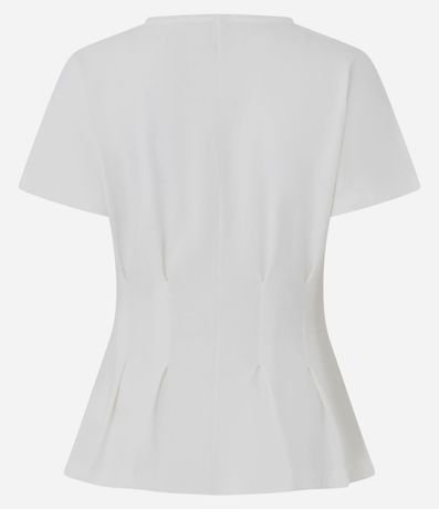 Blusa Peplum en Cotton con Pliegues 6
