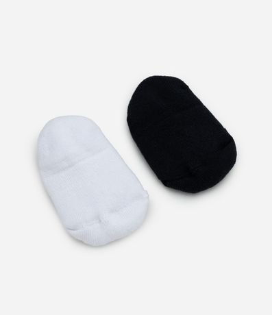 Kit 02 Medias Bebé Caña Corta con Detalle Zapatito – Talle 0 a 12 Meses 2