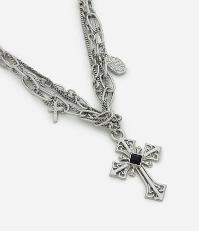 Collar Cadenas con Cruz Masculino 2