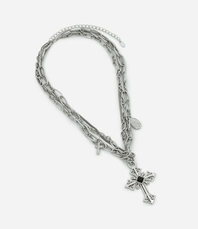 Collar Cadenas con Cruz Masculino 3