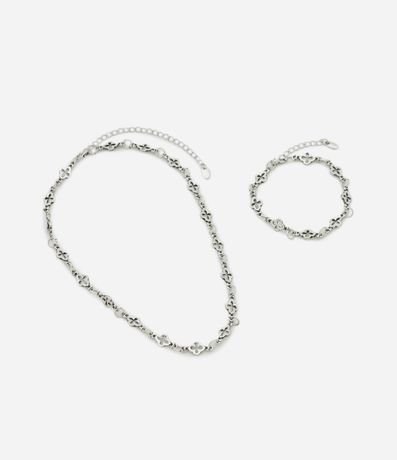 Kit Collar y Pulsera Trevo 4 Hojas 3