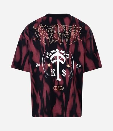 Remera Oversized en Algodón con Estampa Tribal "Speed" 6