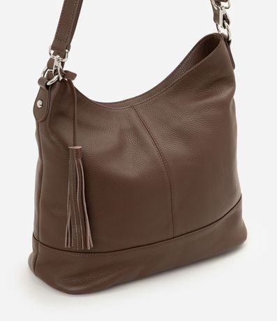 Cartera Hobo Grande en Cuero con Ajuste en el Asa