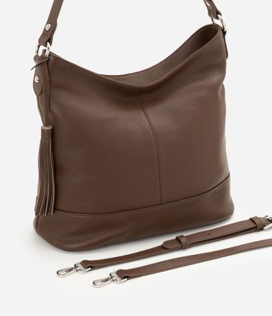 Cartera Hobo Grande en Cuero con Ajuste en el Asa 6