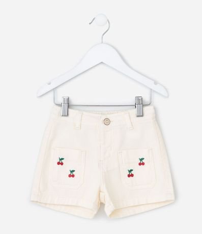 Short Infantil con Bordado de Cerezas – Talle 1 a 5/6 años 2