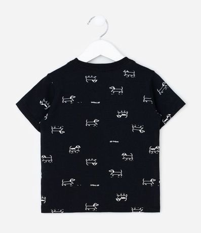 Remera Infantil con Estampado Perro Salchicha- Talle 1 a 4 años 2