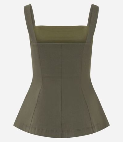Blusa Peplum en Bengalina con Bretel Ancho 6