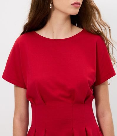 Blusa Peplum en Cotton con Pliegues 3