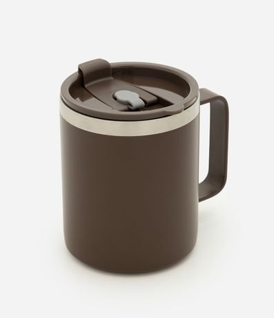 Vaso Térmico en Metal con Asa y Tapa 350ml