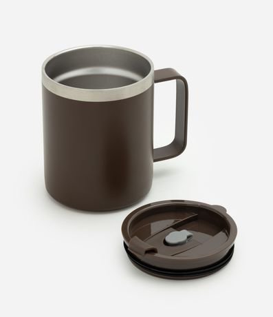 Vaso Térmico en Metal con Asa y Tapa 350ml 2