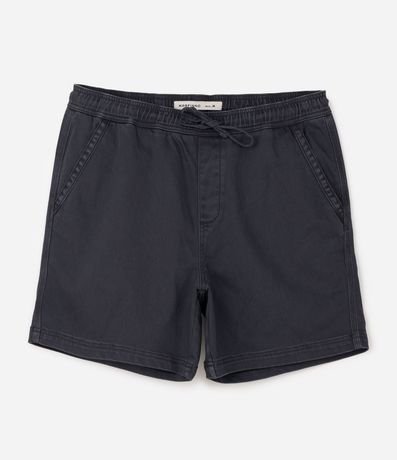 Bermuda Sarga Lavada con Cintura Elástica 4