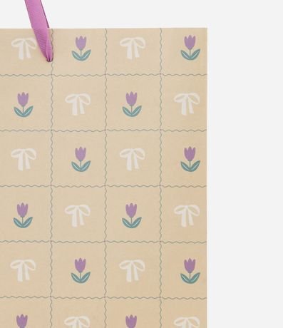 Bolsa de Regalo Mediana con Estamp de Tulipanes 2