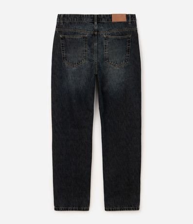Pantalón de Jean Recta Lavado Oscuro 5