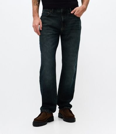 Pantalón de Jean Recta Lavado Oscuro 2