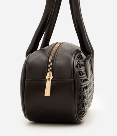 Cartera Bowling Grande en PU con Trama Vazada 2