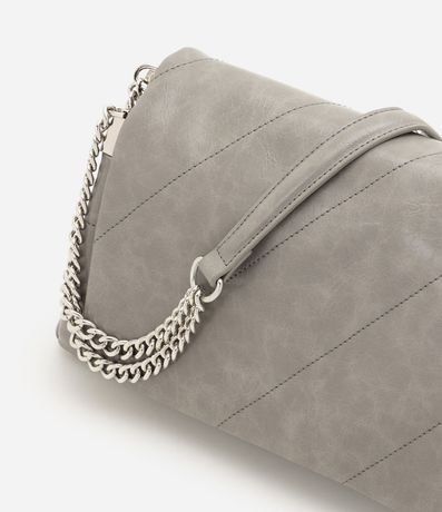 Cartera Shoulder Mediana en PU con Asas de Cadena 5