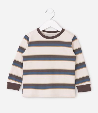 Remera Infantil Rayada en Suedine – Talle 1 a 5/6 años 2