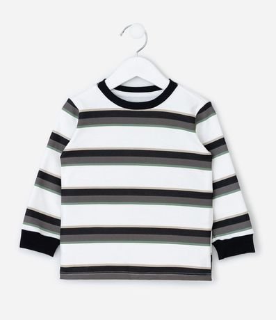 Remera Infantil Rayada en Suedine – Talle 1 a 5/6 años 2