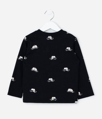 Remera Infantil con Estampa de Carritos de Polícia – Talle 1 a 6 años 3