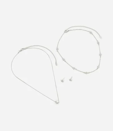 Conjunto de Collar Capas y Caravanas con Formato Estrella 2