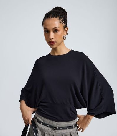 Blusa en Viscolycra con Manga Murciélago