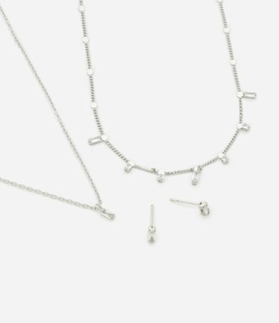 Conjunto Collar Capas con Colgantes y Caravanas Punto de Luz