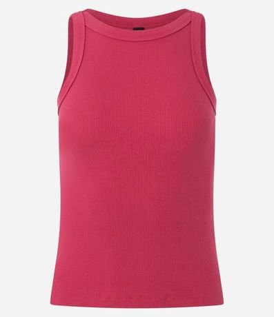 Blusa Musculosa Acanalada en Rib de Algodón 5