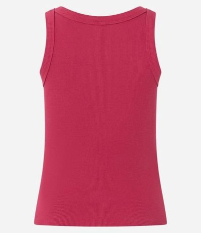 Blusa Musculosa Acanalada en Rib de Algodón 7