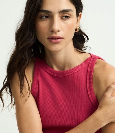 Blusa Musculosa Acanalada en Rib de Algodón 3