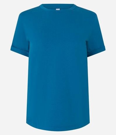 Remera en Media Malla con Manga Corta Doblada 2