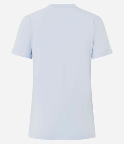 Remera en Media Malla con Manga Corta Doblada 6