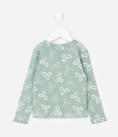 Pijama Infantil Blusa y Pantalón con Estampado de Moñitas – Talle 2 a 8 años 3