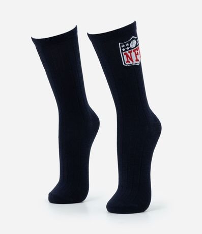 Media Caña Larga Individual Algodón Personaje Licenciado NFL Escudo Raya Surton