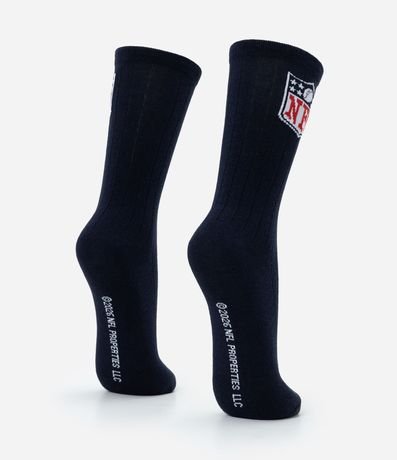 Media Caña Larga Individual Algodón Personaje Licenciado NFL Escudo Raya Surton 3