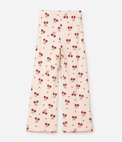Pijama Infantil Rib Estampa Cereza - Talle 5 a 16 años 6
