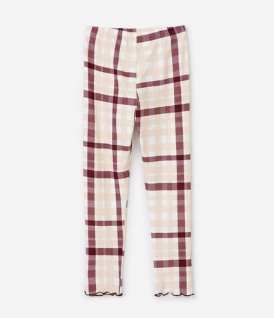 Pijama Infantil Blusa Manga Larga y Pantalón de Cuadros – Talle 2 a 14 años