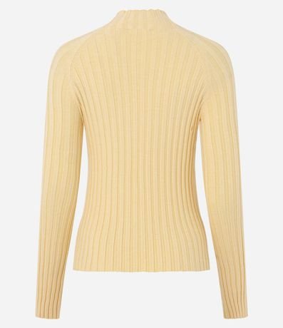 Blusa en Punto con Cuello Alto y Manga Larga 5