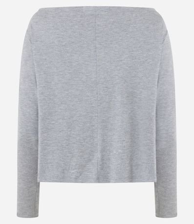 Blusa Hombro a Hombro en Viscolino con Tachuelas Contrastantes 8