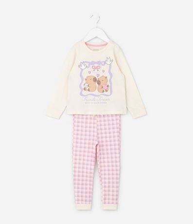 Pijama Infantil con Estampado Carpinchos – Talle 2 a 6 años