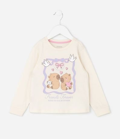 Pijama Infantil con Estampado Carpinchos – Talle 2 a 6 años 2