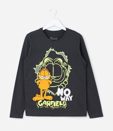 Remera Infantil con Estampa de Garfield Neón – Talle 5 a 14 años 2