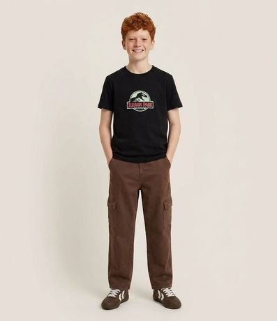 Remera Infantil con Estampa de Jurassic Park – Talle 5 a 14 años