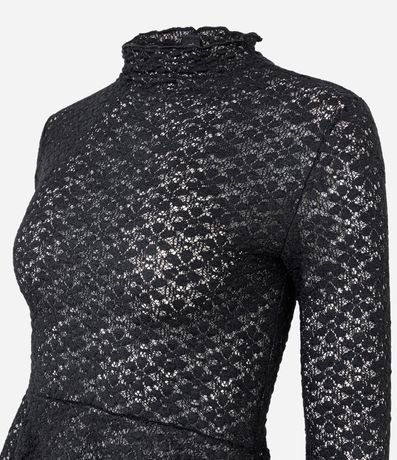 Blusa Peplum en Encaje Floral 6
