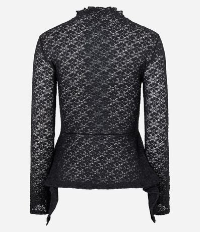 Blusa Peplum en Encaje Floral 8