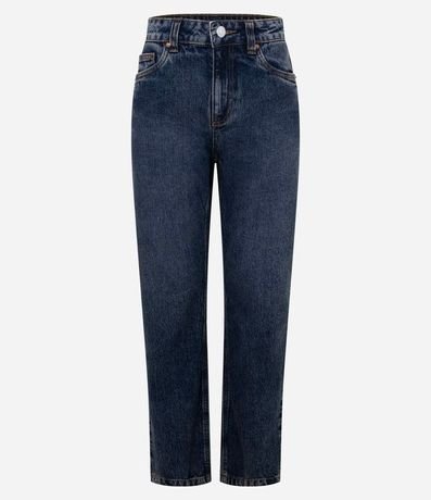 Pantalón Recto Estructurado en Jeans
