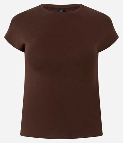 Blusa Básica en Rib con Hombro Caído 5