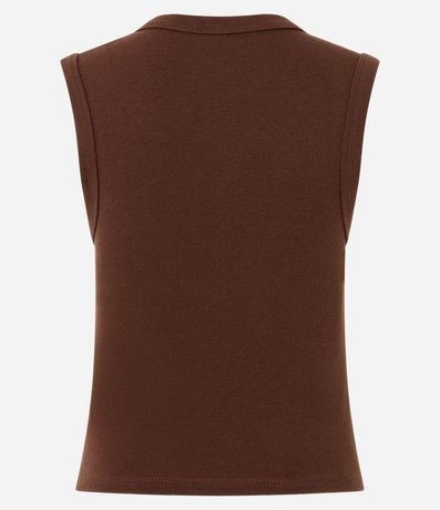 Blusa Básico en Rib con Escote V 7