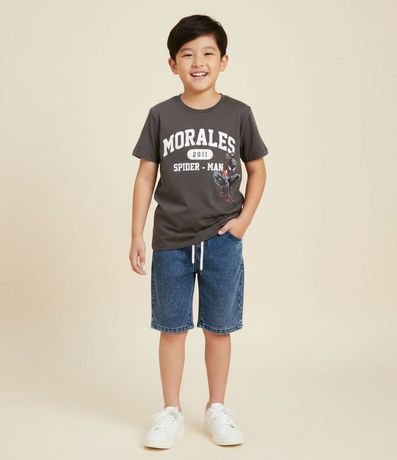 Remera Infantil con Estampa de Spider Morales 2011 – Talle 5 a 14 años