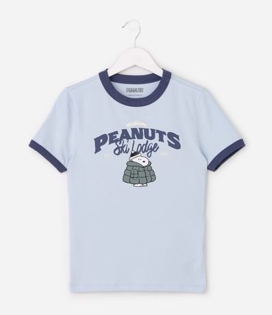 Remera Manga Corta Snoopy con Detalles Contrastantes 5